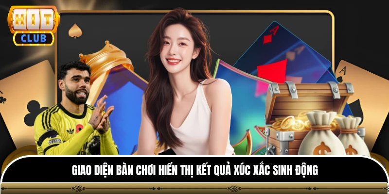 Tài Xỉu - Khám Phá Những Phiên Bản Giải Trí Hấp Dẫn 2 Giao diện bàn chơi hiển thị kết quả xúc xắc sinh động